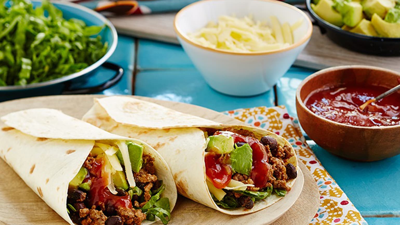 20 Minute Beef and Black Bean Burrito Recipe